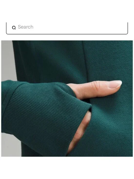 NWT 💚 Lululemon Scuba Oversized Storm Teal Full Zip Hoodie XS / S - Picture 3 of 6